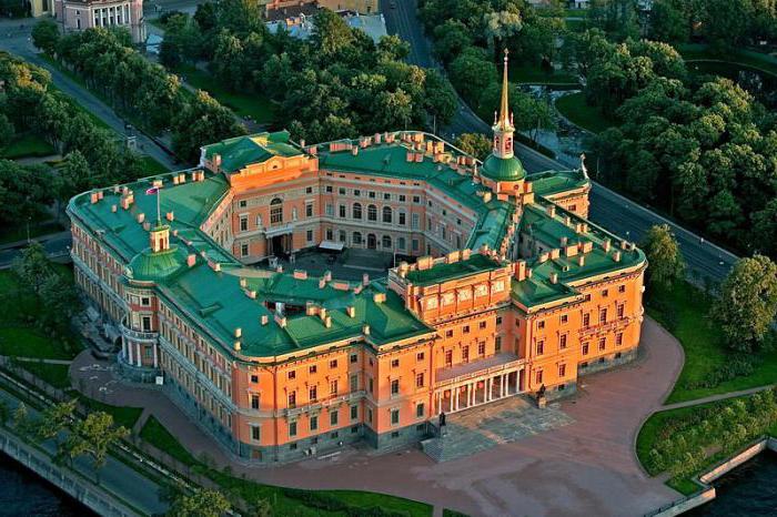 Castelo de Mikhailovsky no relógio de São Petersburgo