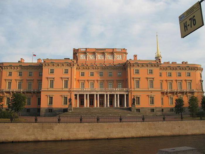 Castelo de Mikhailovsky em foto de São Petersburgo dentro