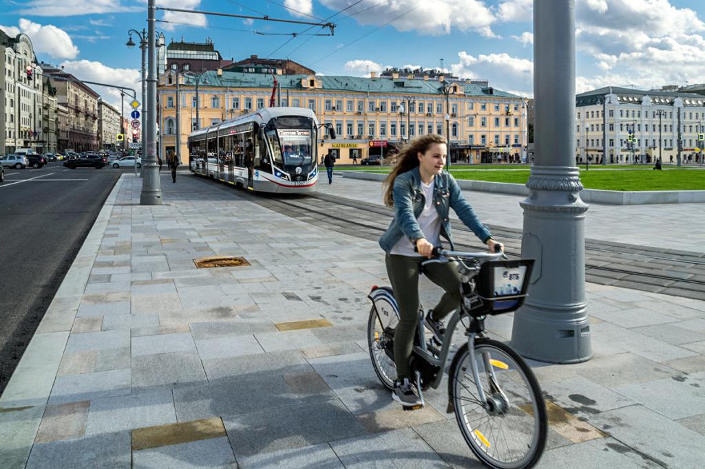 Fahrräder in Moskau