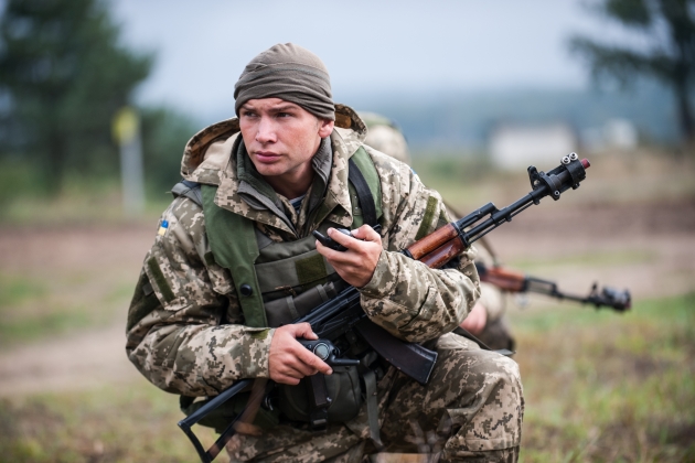 Soldado está armado