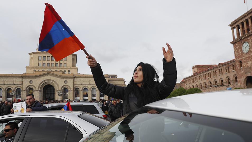 Protestos em Yerevan