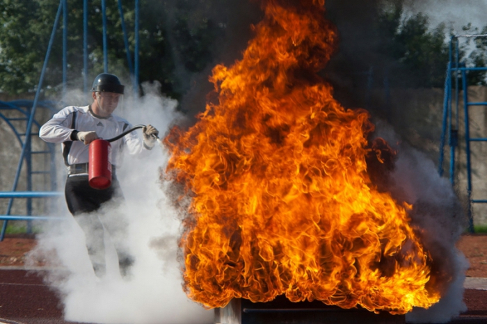 extinção de incêndio