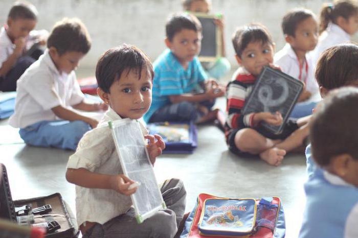 educação infantil na Índia