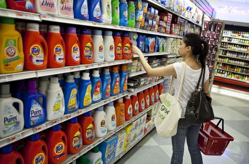 supermercado de produtos químicos domésticos