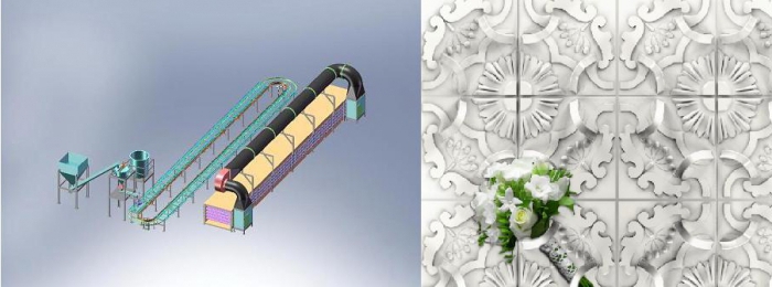 Ausrüstung zur Herstellung von 3D-Fliesen