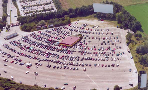 cinema de carro de plano de negócios