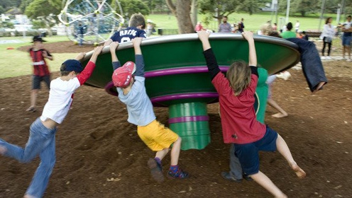 Spielplatz Anordnung