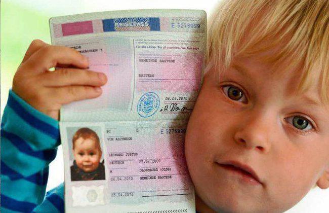 que documentos são necessários para um passaporte para uma criança