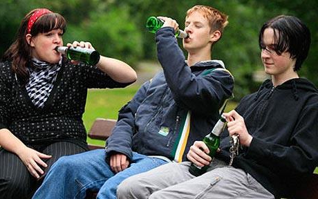 über das Trinken von Alkohol auf der Straße