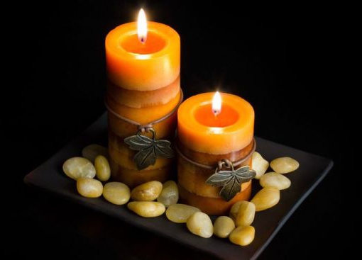 produção de velas de cera