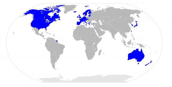 países industrializados