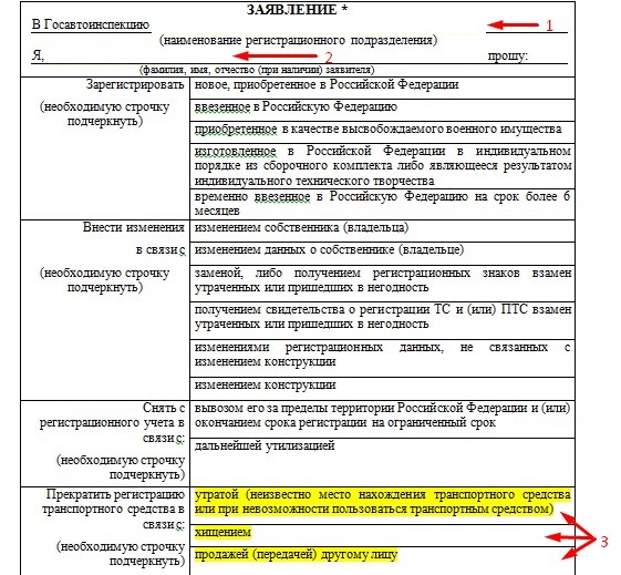 Formulário de candidatura em papel