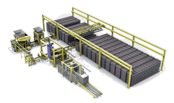 Equipamentos para a produção de lajes de pavimentação