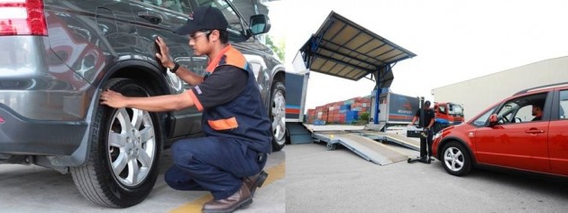 passando a inspeção de um carro novo