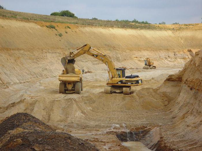 mineração de areia