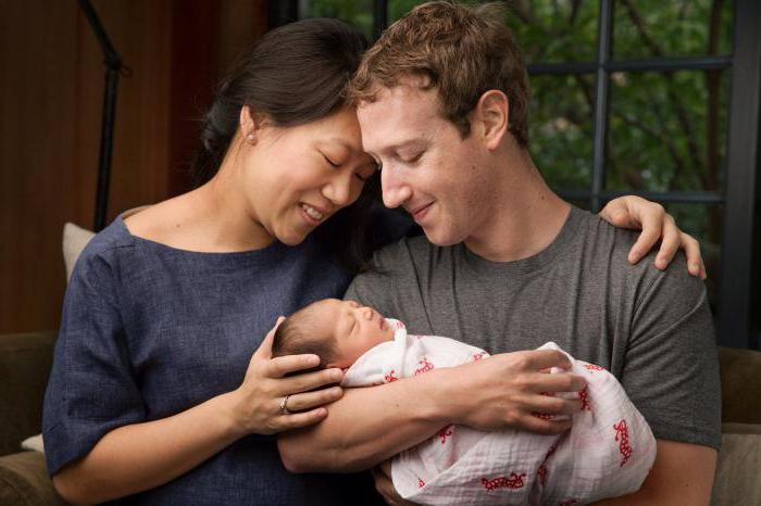 Mark Zuckerberg com sua esposa e filhos