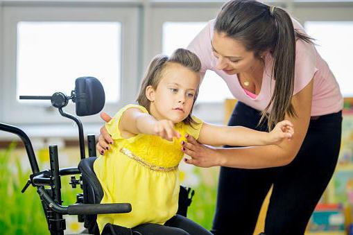 recuperação de apoio à criança para uma criança deficiente