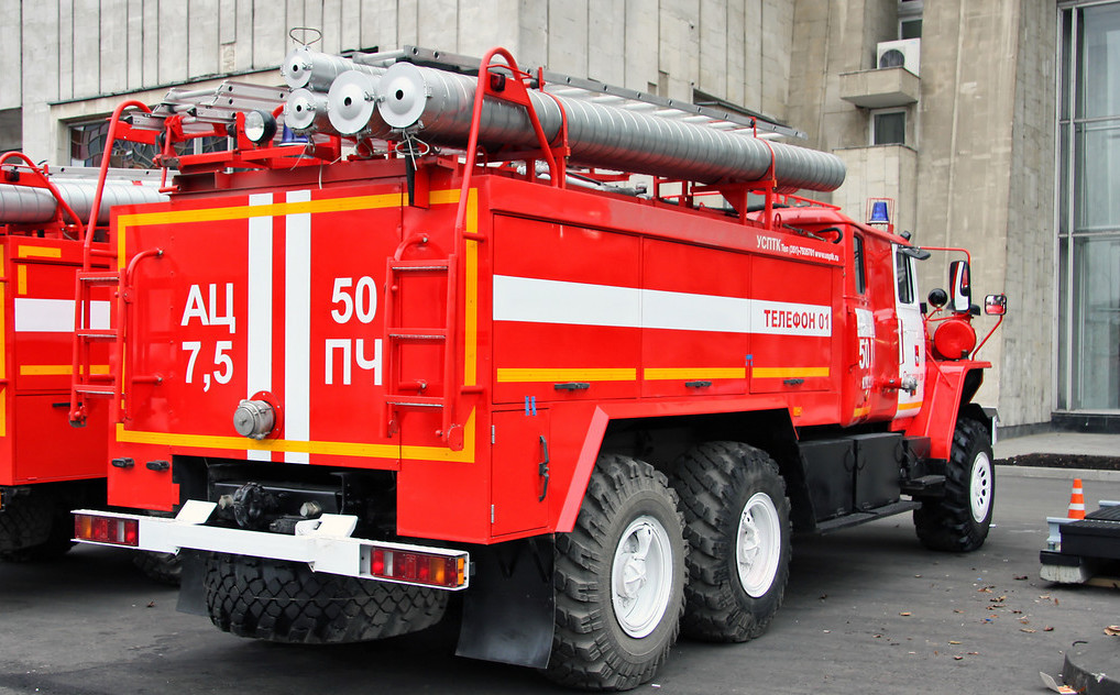 Reparo de caminhão de bombeiros