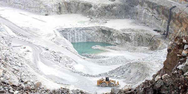 mineração de calcário de pedreira