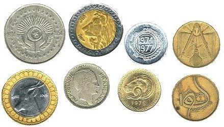 moedas da argélia