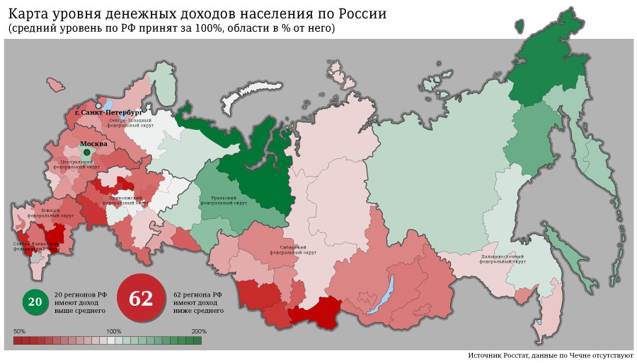 Mapa da renda de população