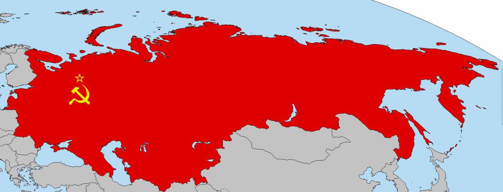 Mapa da URSS