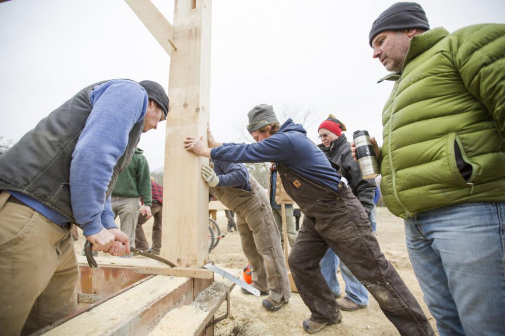 Bauherren arbeiten